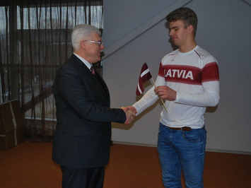 Kristers Aparjods will carry the flag for Latvia at the Youth Olympic Games Opening Ceremony in Lillehammer
