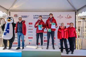 Siguldā noskaidroti Latvijas čempioni kamaniņu sportā 2026