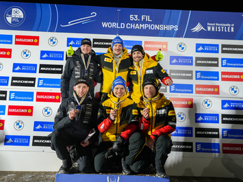 Vēsturisks sasniegums Latvijas kamaniņu sportā – Bots un Plūme izcīna sudrabu Pasaules čempionātā Vistlerā (Kanādā) 2025 !