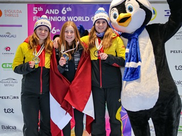 Divas zelta medaļas Latvijai Siguldā: Zane Kaluma triumfē Eiropas Junioru Čempionātā!