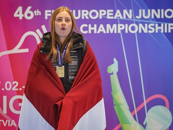 Divas zelta medaļas Latvijai Siguldā: Zane Kaluma triumfē Eiropas Junioru Čempionātā!