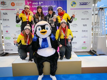 Latvijas trešais zelts Siguldā – Robežniece un Bogdanova triumfē Junioru Pasaules kausa posmā!