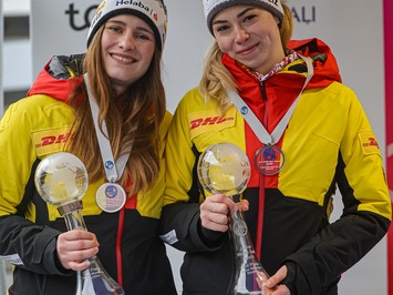 Latvijas trešais zelts Siguldā – Robežniece un Bogdanova triumfē Junioru Pasaules kausa posmā!