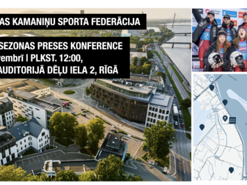 Latvijas kamaniņu sporta federācija aicina uz pirmssezonas preses konferenci – 10. novembrī Rīgā