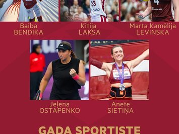 Trīs Zvaigžņu balva 2025: Sākusies tautas balsošana par Latvijas sporta izcilībām