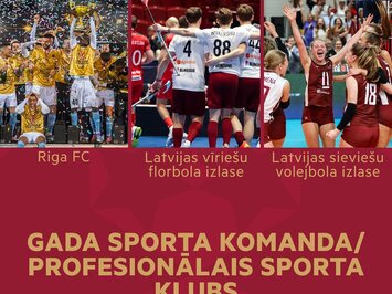 Trīs Zvaigžņu balva 2025: Sākusies tautas balsošana par Latvijas sporta izcilībām