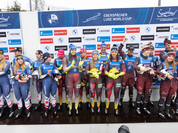 🥉 Latvijas kamaniņu izlase izcīna bronzu komandu stafetē Pasaules kausa 1. posmā Vinterbergā (EBERSPÄCHER LUGE World Cup, Winterberg (GER))