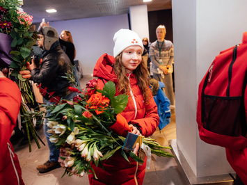 Olimpiskā vicečempione Elīna Ieva Bota svinīgi sagaidīta mājās Latvijā
