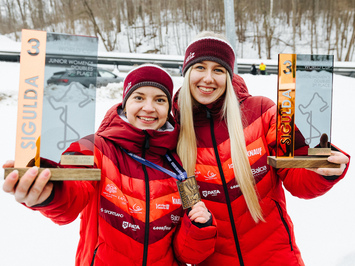 Latvijas juniori izcīna piecas medaļas FIL Junioru Pasaules kausa posmā Siguldā