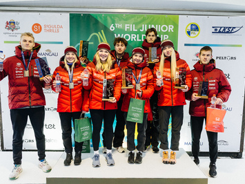 Latvijas juniori izcīna piecas medaļas FIL Junioru Pasaules kausa posmā Siguldā