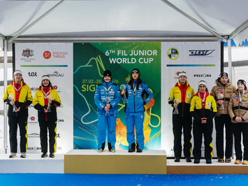 Latvijas juniori izcīna piecas medaļas FIL Junioru Pasaules kausa posmā Siguldā