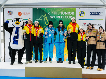Latvijas juniori izcīna piecas medaļas FIL Junioru Pasaules kausa posmā Siguldā