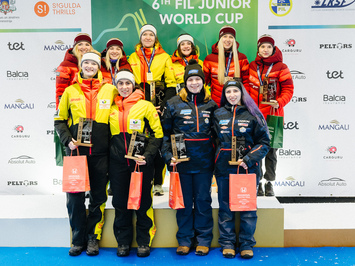 Latvijas juniori izcīna piecas medaļas FIL Junioru Pasaules kausa posmā Siguldā