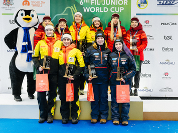 Latvijas juniori izcīna piecas medaļas FIL Junioru Pasaules kausa posmā Siguldā