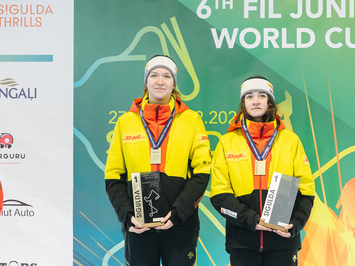 Latvijas juniori izcīna piecas medaļas FIL Junioru Pasaules kausa posmā Siguldā