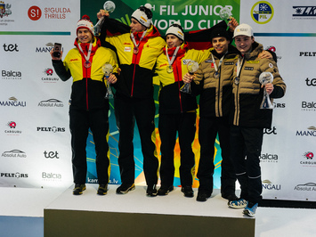 Latvijas juniori izcīna piecas medaļas FIL Junioru Pasaules kausa posmā Siguldā