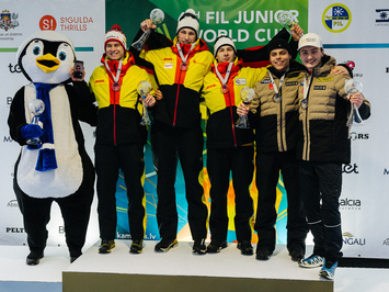 Latvijas juniori izcīna piecas medaļas FIL Junioru Pasaules kausa posmā Siguldā