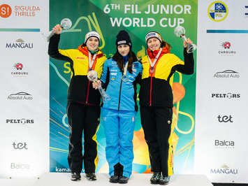 Latvijas juniori izcīna piecas medaļas FIL Junioru Pasaules kausa posmā Siguldā