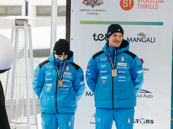 Latvijas juniori izcīna piecas medaļas FIL Junioru Pasaules kausa posmā Siguldā