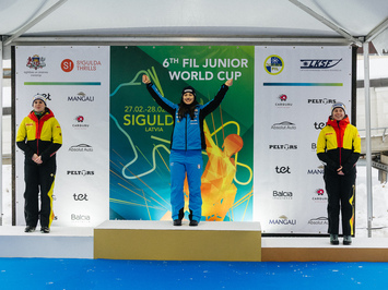 Latvijas juniori izcīna piecas medaļas FIL Junioru Pasaules kausa posmā Siguldā
