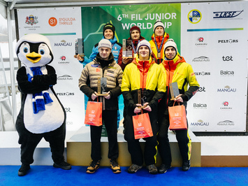 Latvijas juniori izcīna piecas medaļas FIL Junioru Pasaules kausa posmā Siguldā