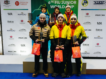 Latvijas juniori izcīna piecas medaļas FIL Junioru Pasaules kausa posmā Siguldā