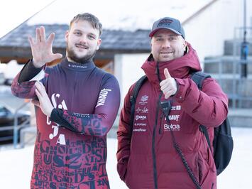 LATVIJAS KAMANIŅU BRAUCĒJIEM BRONZA SANKTMORICĀ – SEZONAS PRIEKŠPĒDĒJAJĀ PASAULES KAUSA POSMĀ SADALĪTI SVARĪGI PUNKTI