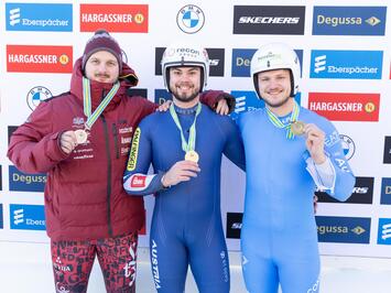 LATVIJAS KAMANIŅU BRAUCĒJIEM BRONZA SANKTMORICĀ – SEZONAS PRIEKŠPĒDĒJAJĀ PASAULES KAUSA POSMĀ SADALĪTI SVARĪGI PUNKTI