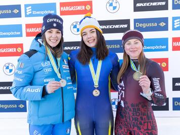 LATVIJAS KAMANIŅU BRAUCĒJIEM BRONZA SANKTMORICĀ – SEZONAS PRIEKŠPĒDĒJAJĀ PASAULES KAUSA POSMĀ SADALĪTI SVARĪGI PUNKTI