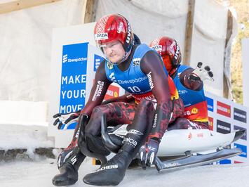 LATVIJAS KAMANIŅU BRAUCĒJIEM BRONZA SANKTMORICĀ – SEZONAS PRIEKŠPĒDĒJAJĀ PASAULES KAUSA POSMĀ SADALĪTI SVARĪGI PUNKTI