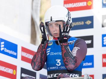 LATVIJAS KAMANIŅU BRAUCĒJIEM BRONZA SANKTMORICĀ – SEZONAS PRIEKŠPĒDĒJAJĀ PASAULES KAUSA POSMĀ SADALĪTI SVARĪGI PUNKTI