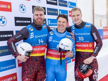 LATVIJAS KAMANIŅU BRAUCĒJIEM BRONZA SANKTMORICĀ – SEZONAS PRIEKŠPĒDĒJAJĀ PASAULES KAUSA POSMĀ SADALĪTI SVARĪGI PUNKTI