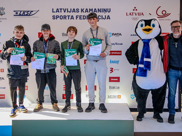 Siguldā noskaidroti Latvijas čempioni kamaniņu sportā 2026