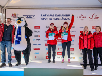 Siguldā noskaidroti Latvijas čempioni kamaniņu sportā 2026