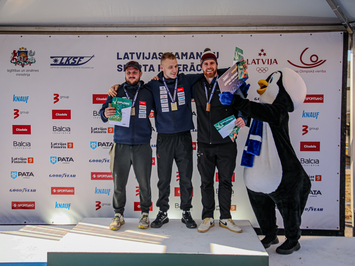 Siguldā noskaidroti Latvijas čempioni kamaniņu sportā 2026