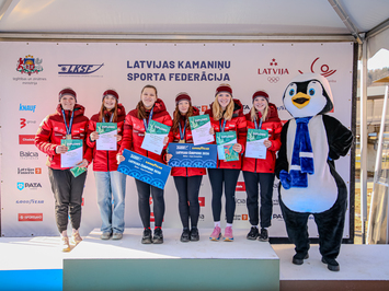 Siguldā noskaidroti Latvijas čempioni kamaniņu sportā 2026