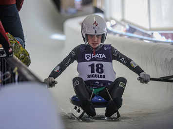 Siguldā noskaidroti Latvijas čempioni kamaniņu sportā 2026