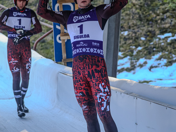 Siguldā noskaidroti Latvijas čempioni kamaniņu sportā 2026