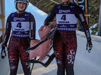 Siguldā noskaidroti Latvijas čempioni kamaniņu sportā 2026