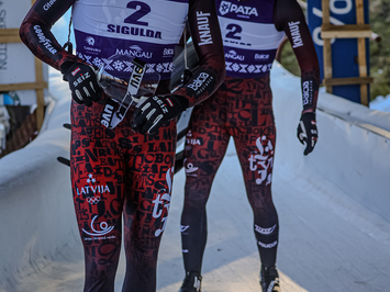 Siguldā noskaidroti Latvijas čempioni kamaniņu sportā 2026