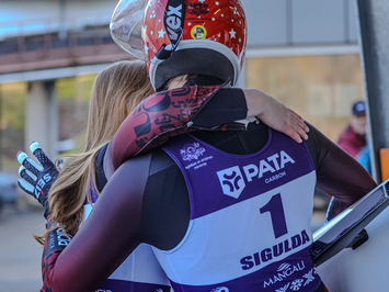 Siguldā noskaidroti Latvijas čempioni kamaniņu sportā 2026