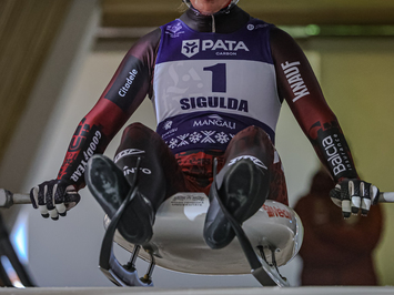 Siguldā noskaidroti Latvijas čempioni kamaniņu sportā 2026