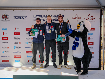 Siguldā noskaidroti Latvijas čempioni kamaniņu sportā 2026