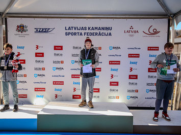 Siguldā noskaidroti Latvijas čempioni kamaniņu sportā 2026