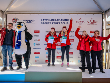 Siguldā noskaidroti Latvijas čempioni kamaniņu sportā 2026