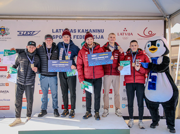 Siguldā noskaidroti Latvijas čempioni kamaniņu sportā 2026