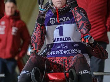 Siguldā noskaidroti Latvijas čempioni kamaniņu sportā 2026