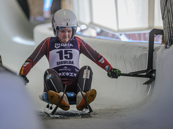 Siguldā noskaidroti Latvijas čempioni kamaniņu sportā 2026