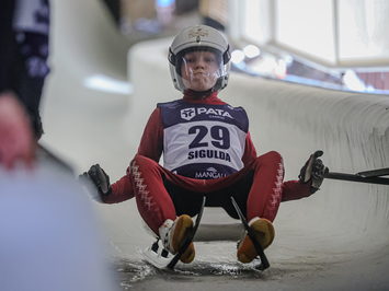 Siguldā noskaidroti Latvijas čempioni kamaniņu sportā 2026