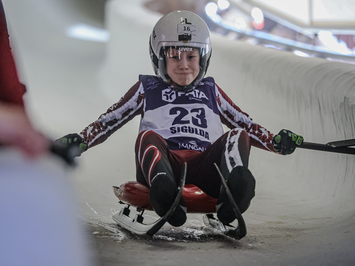 Siguldā noskaidroti Latvijas čempioni kamaniņu sportā 2026